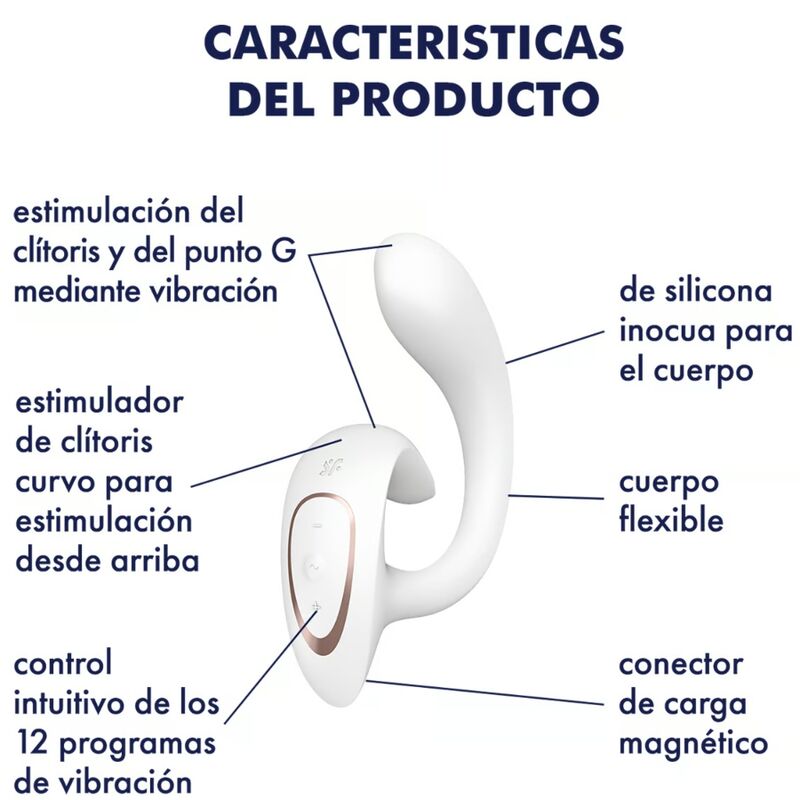 SATISFYER - G FOR GODDESS 1 KONIJN VIBRATOR WIT