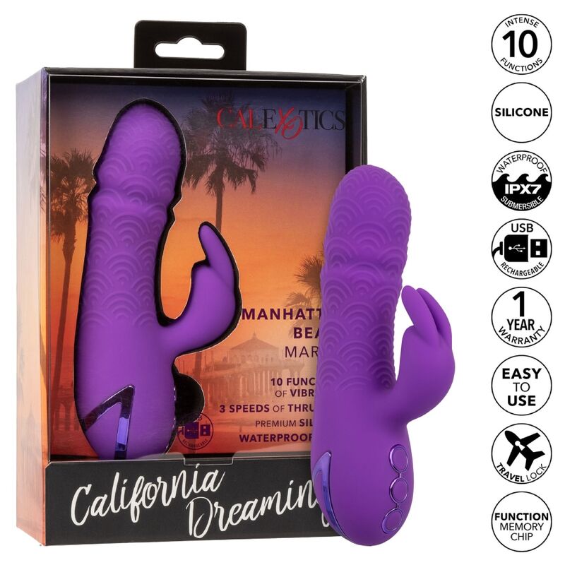 CALEXOTICS - MANHATTAN BEACH MARVEL VIBRATOR RABBIT PURPLE VAN CALIFORNIA DREAMING