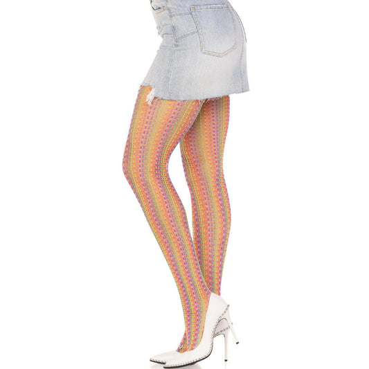 LEG AVENUE - Разноцветные вязаные чулки