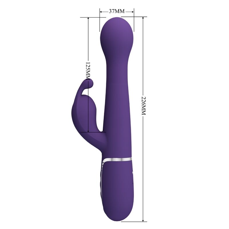PRETTY LOVE - DEJON RABBIT VIBRATOR 3 IN 1 MULTIFUNCTIONEEL PAARS