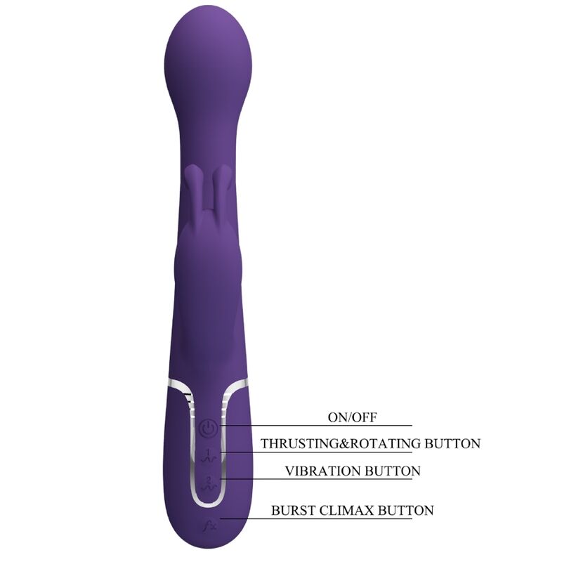PRETTY LOVE - DEJON RABBIT VIBRATOR 3 IN 1 MULTIFUNCTIONEEL PAARS