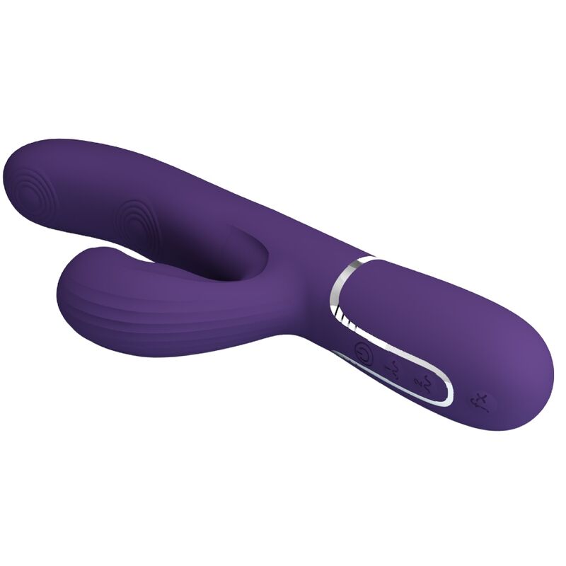 PRETTY LOVE - PERLITA VIBRATEUR POINT G 3 EN 1 MULTIFONCTION VIOLET