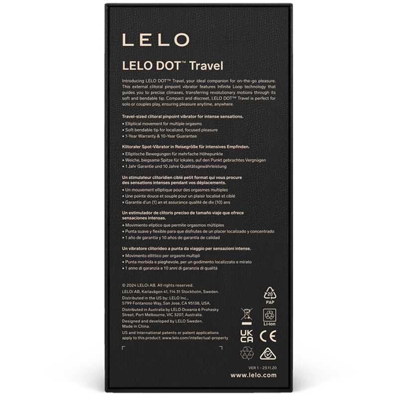 LELO - DOT TRAVEL Стимулятор клитора, розовый