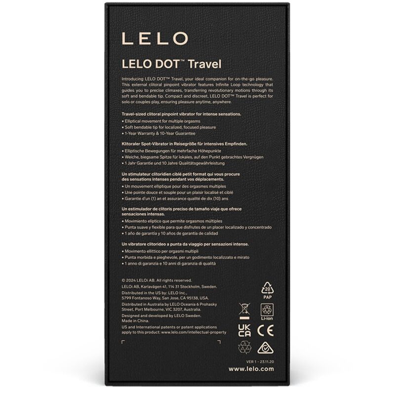 LELO - DOT TRAVEL Стимулятор клитора, фиолетовый