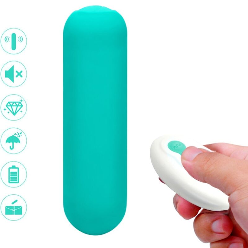 ARMONY - SPLASH JOIE VIBRATEUR BALLE EN SILICONE AVEC TÉLÉCOMMANDE, 10 VIBRATIONS, 75 X 19 CM, VERT