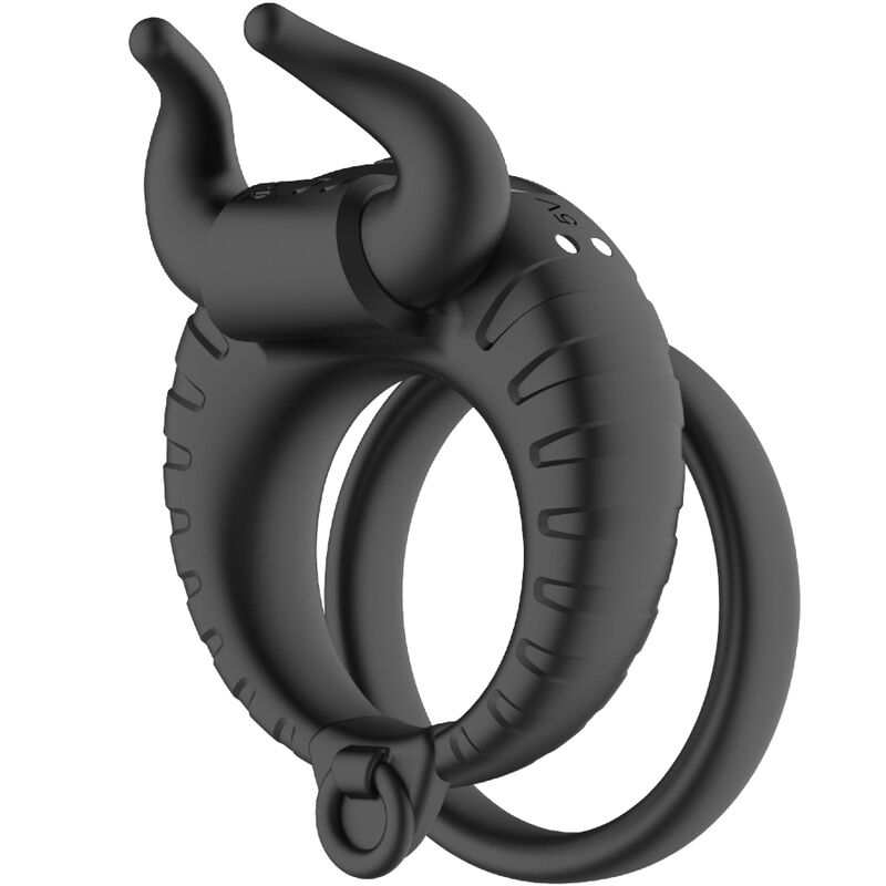 ARMONY - VIBRATEUR BULL'S PASION RING 10 VITESSES NOIR