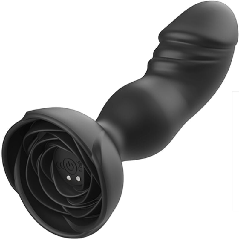 ARMONY - EXTREME A BLOOM ROSE VIBRATOR &amp; ANAAL PLUG MET AFSTANDSBEDIENING ZWART