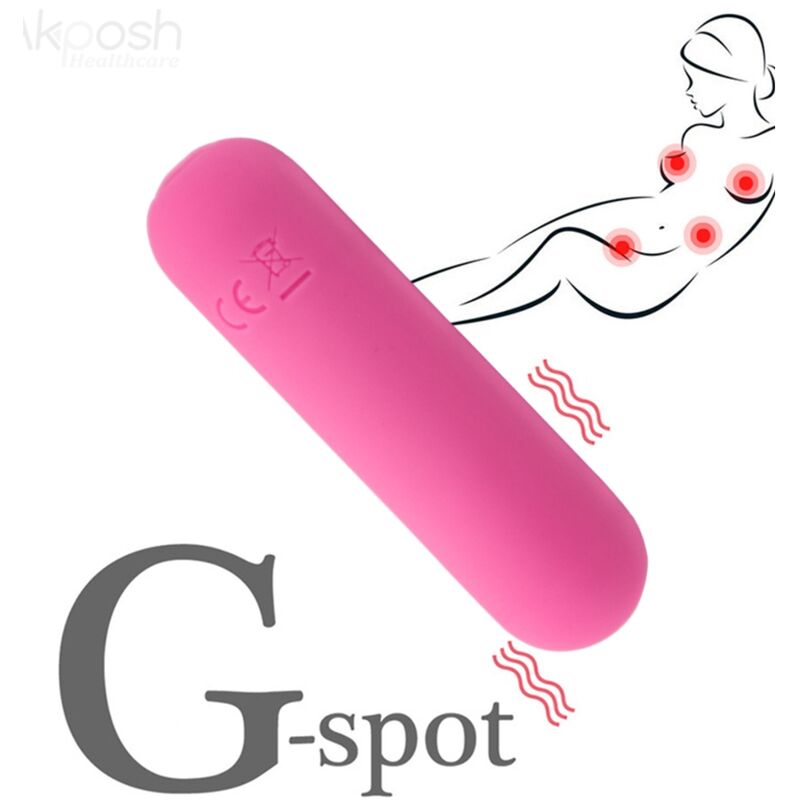 ARMONY - SPLASH HAHA VIBRATOR BULLET SILICONEN 10 VIBRATIES 75 X 19 CM ROZE