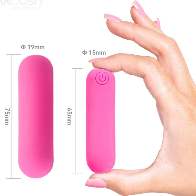 ARMONY - SPLASH HAHA VIBRATOR BULLET SILICONEN 10 VIBRATIES 75 X 19 CM ROZE