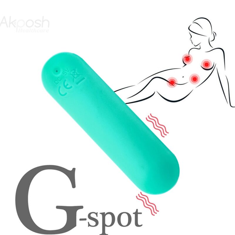 ARMONY - SPLASH JOIE VIBRATEUR BALLE EN SILICONE AVEC TÉLÉCOMMANDE, 10 VIBRATIONS, 75 X 19 CM, VERT