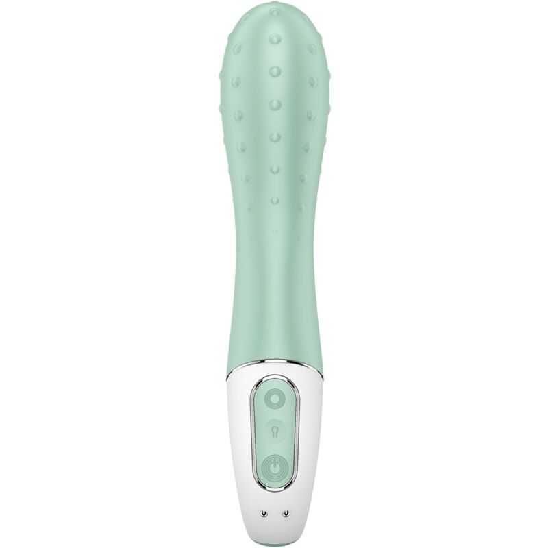SATISFYER - VIBRATEUR À POMPE À AIR 3 GONFLABLES G POINT MENTHE