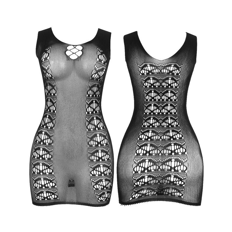 SUBBLIME - 952167 Короткое эластичное платье в сеточку, черное, один размер