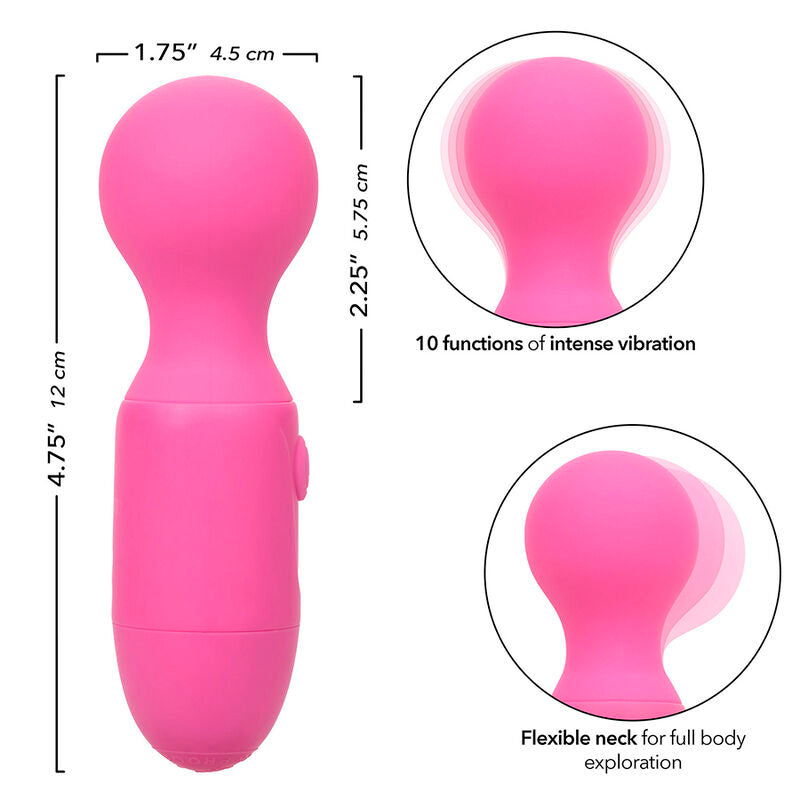 CALEXOTICS - EERSTE OPLAADBARE MASSAGER 10 VIBRATIES ROZE