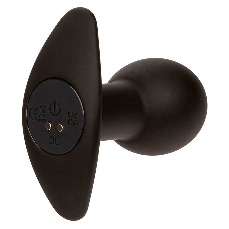 CALEXOTICS - PLUG ANAL ROCK BOTTOM 10 VIBRATIONS SILICONE NOIR