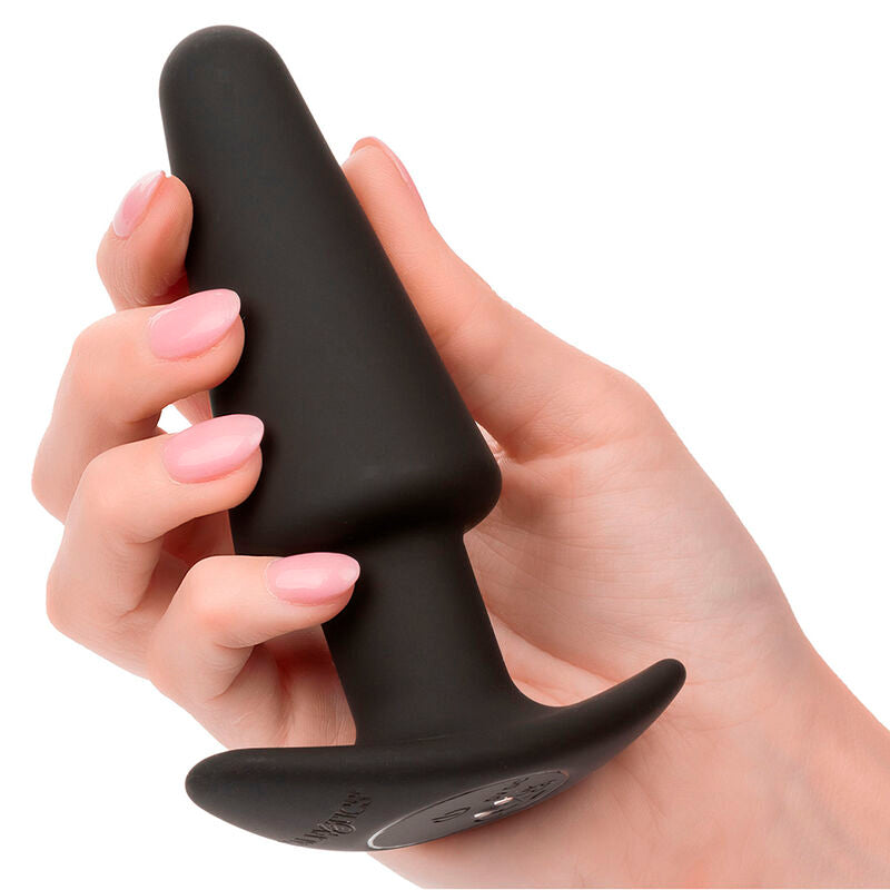 CALEXOTICS - ROCK BOTTOM TONERED ANAL PLUG 10 VIBRACIONES SILICONE BLACK