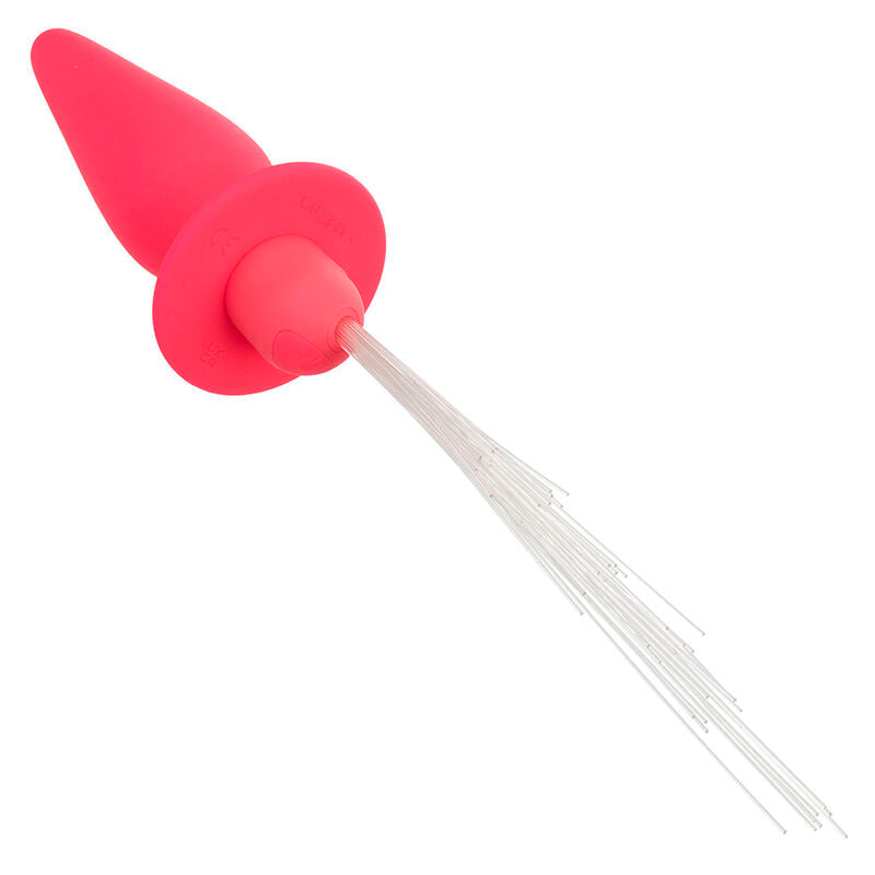 CALEXOTICS - SOUTHERN LIGHTS PLUG ANALE ILLUMINANTE 10 VIBRAZIONI SILICONE ROSA