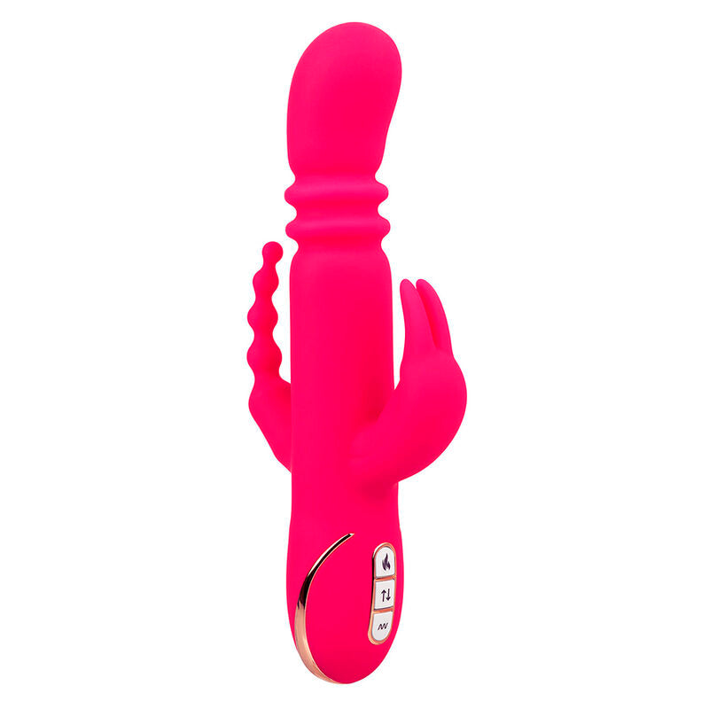 CALEXOTICS - JACK FANTASY VIBRATEUR TRIPLE CHAUFFANT ROSE LAPIN