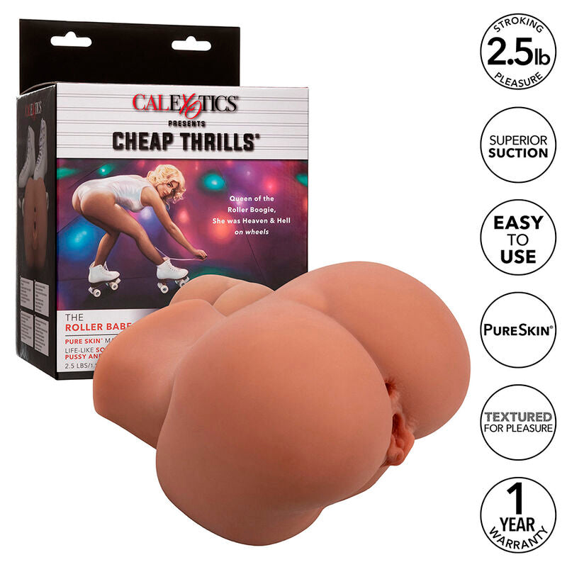 CALEXOTICS - DE ROLLER BABE DUBBELE REALISTISCHE MASTURBATOR FLESH