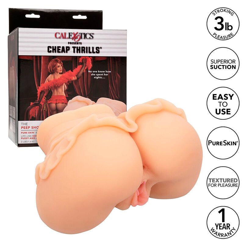 CALEXOTICS - DE PEEP SHOW GIRL DUBBELE REALISTISCHE MASTURBATOR FLESH