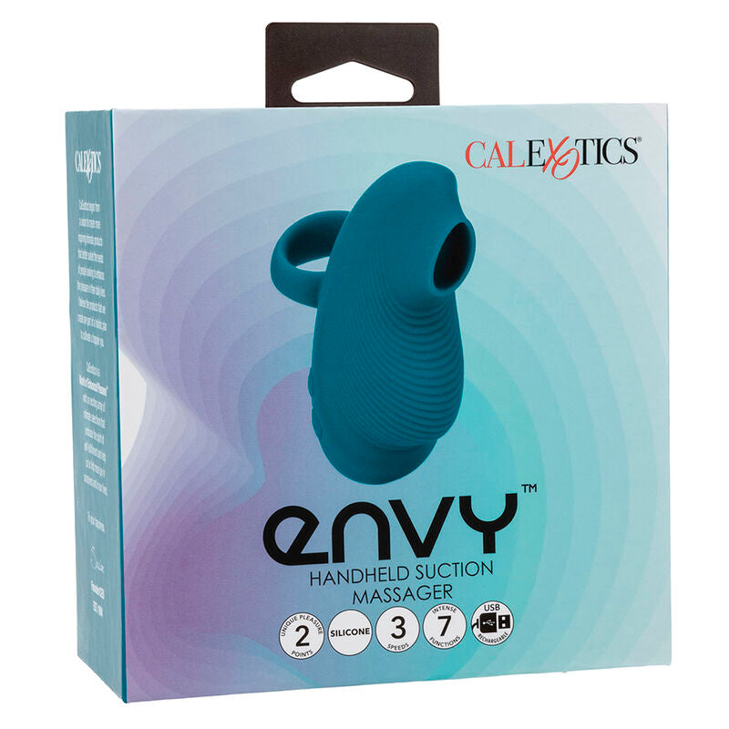 CALEXOTICS - ENVY MASSEUR À BALLE DE ROULEAU PORTABLE 7 VIBRATIONS BLEU