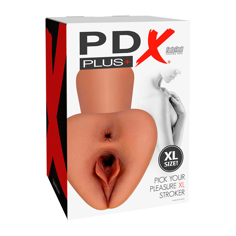 PDX PLUS - KIES JE PLEZIER XL REALISTISCHE STROKER BRUIN