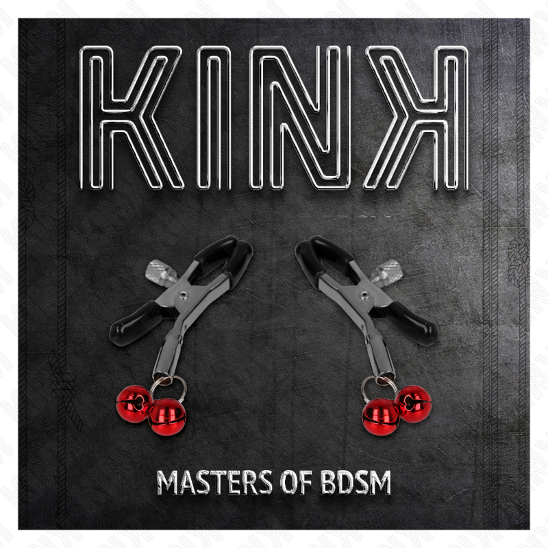 KINK - Двойной зажим для сосков, красный, 6 см