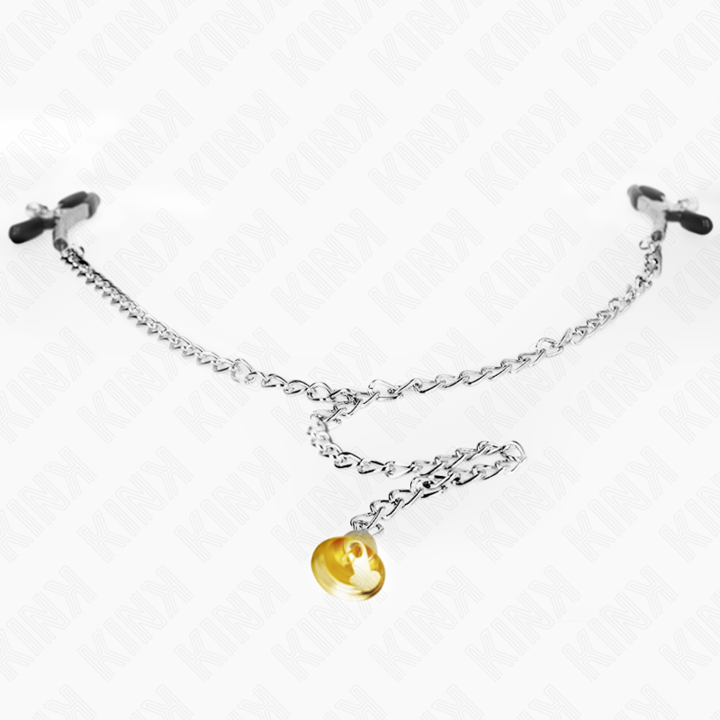 KINK - Цепочные зажимы для сосков с подвеской в ​​виде рога, 30 см