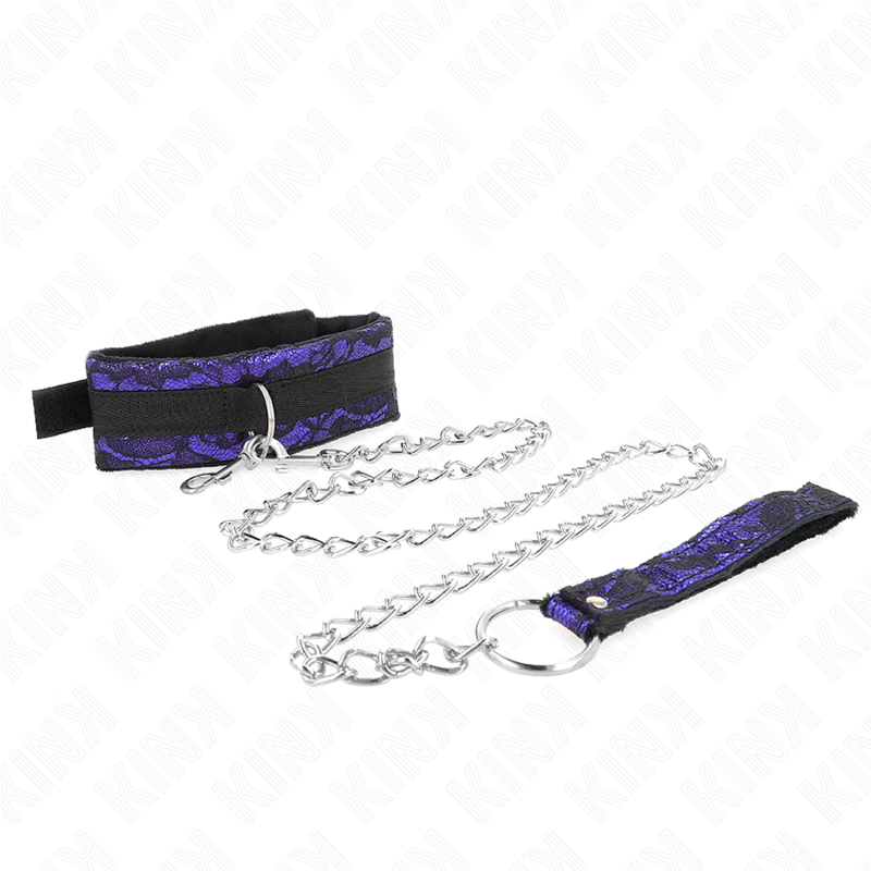 KINK - Короткое бархатное кружевное ожерелье с поясом 105 см с нейлоновой отделкой 44 x 5,5 см