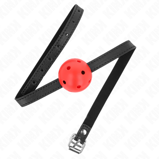 KINK - SIMPLICITY BÂILLON BOULE ROUGE RESPIRANT DE 4,5 CM 62 x 1,5 CM