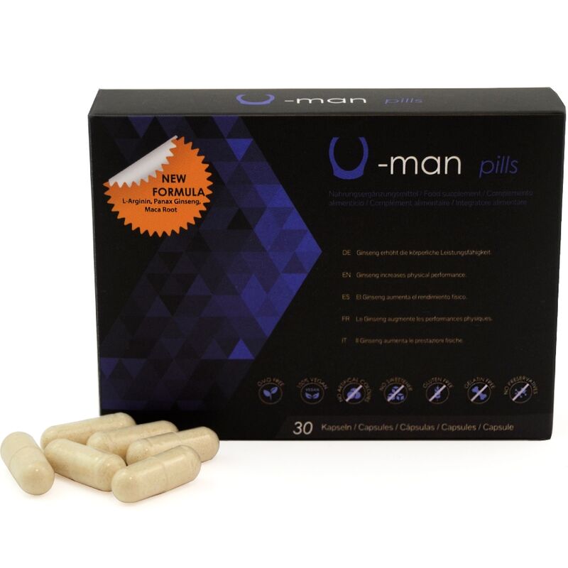 500 COSMETICA - U-MAN VERBETERT PENISGROOTTE EN SEKSUELE KRACHT - 30 CAPSULES