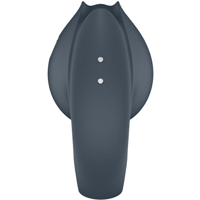 SATISFYER - PERFECT PAIR 2 MULTIVIBRATOR 2 IN 1 PENIS RING AND FINGER STIMULATOR GREY