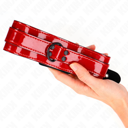 KINK - Регулируемое ожерелье винно-красного цвета, 37,5-49,5 см x 5 см