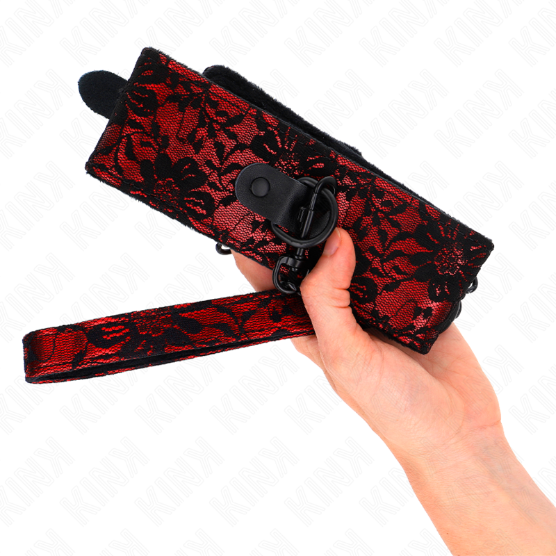 Кружевное ожерелье KINK с поясом из натуральной кожи, 105 см / 44 x 5,5 см.