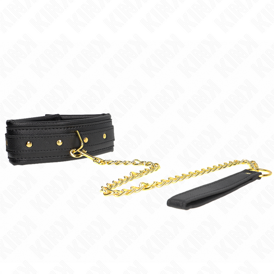 KINK - Ожерелье с ремешком из искусственной кожи с губкой, модель 1, регулируемая длина 37-54 см x 3 см.