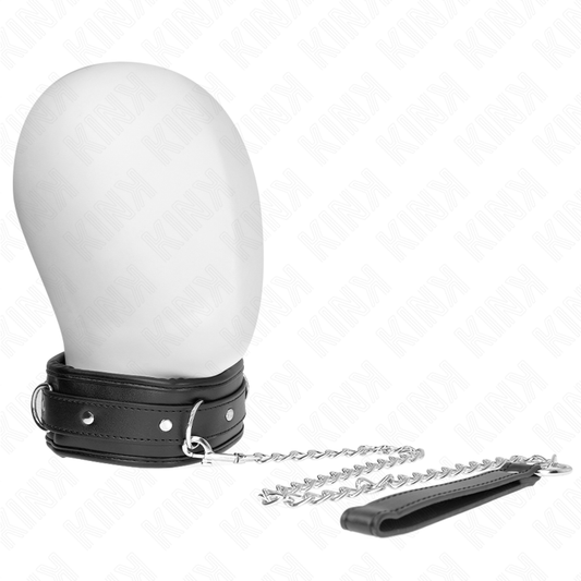 KINK - Ожерелье с ремешком из искусственной кожи с губкой, модель 3, регулируемая длина 37-54 см x 3 см.