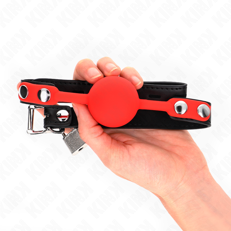 KINK - BÂILLON EN SILICONE DE 4 CM AVEC VERROUILLAGE 60 x 2 CM