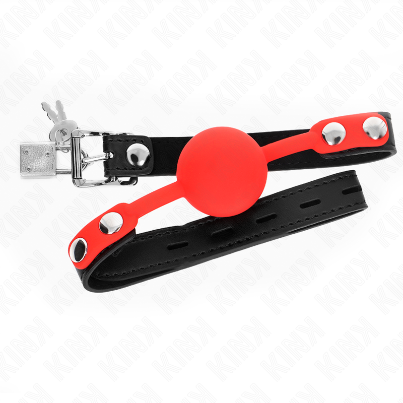 KINK - BÂILLON EN SILICONE DE 4 CM AVEC VERROUILLAGE 60 x 2 CM