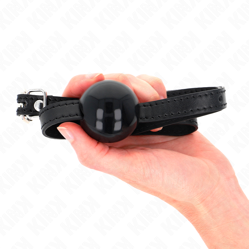 KINK - ZWARTE ENKELE MASSIEVE BAL 4 CM GAG 65 x 1,5 CM