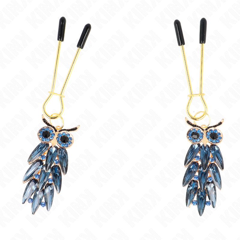 KINK - Кулон-сова, зажимы для сосков, 6 см