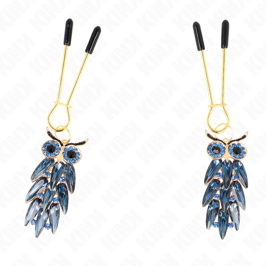 KINK - Кулон-сова, зажимы для сосков, 6 см