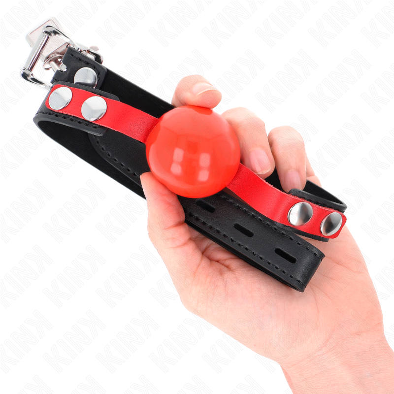 KINK - BÂILLON SOUPLE EN TPE DE 4 CM, MODÈLE 4, 60 x 2 CM, RÉGLABLE DE 37 À 52 CM