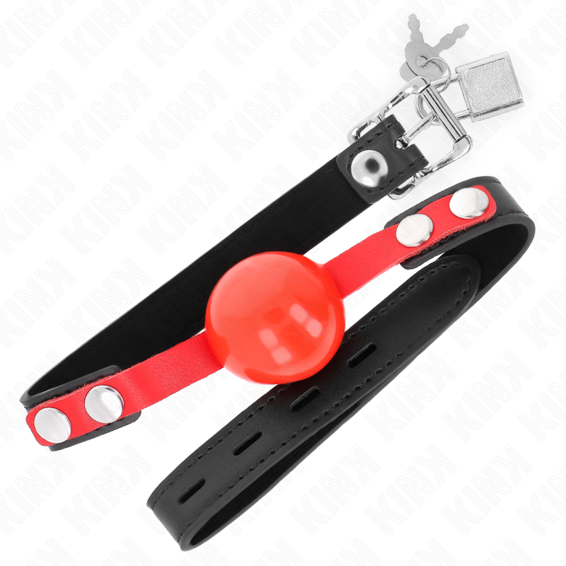 KINK - BÂILLON SOUPLE EN TPE DE 4 CM, MODÈLE 4, 60 x 2 CM, RÉGLABLE DE 37 À 52 CM