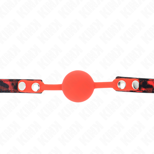 KINK - MODÈLE 2 BÂILLON EN SILICONE DE 4 CM AVEC VERROUILLAGE 60 x 2 CM