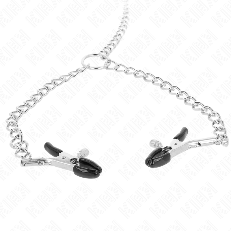 KINK - 4 зажима для сосков в виде цепочек, 32 см, с маленькими цепочками, 14 см.