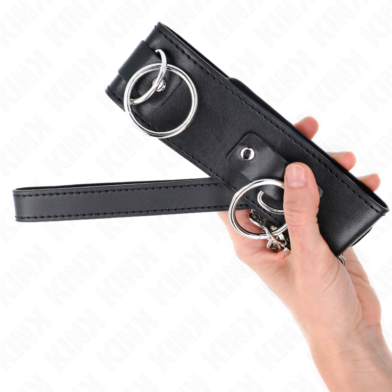 KINK - Ожерелье с поводком 65 см, модель с 3 кольцами, регулируемое, 36-43 см x 5 см