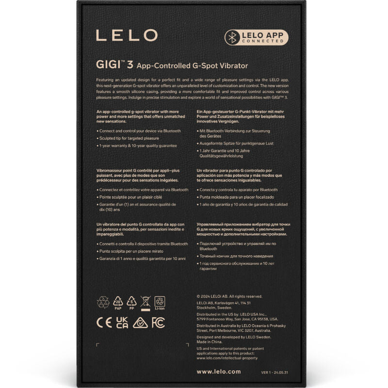 LELO - GIGI™ 3 Вибратор для стимуляции точки G, синий