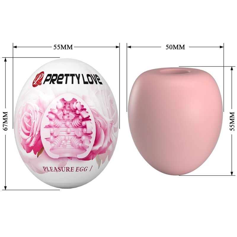 PRETTY LOVE - MASTURBATORE MASCHILE EGG ROSA