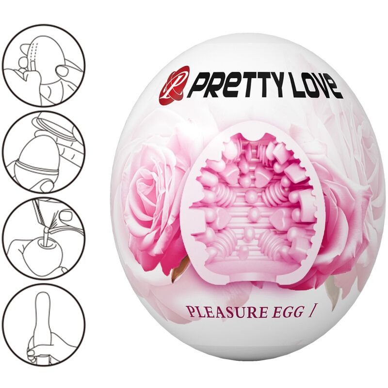 PRETTY LOVE - MASTURBATORE MASCHILE EGG ROSA