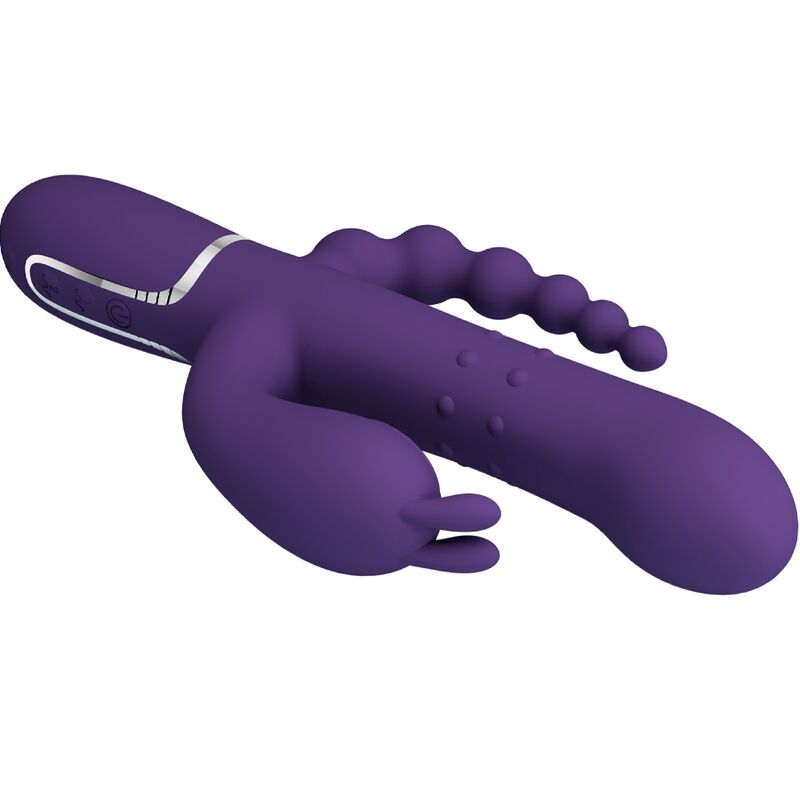 JOLI AMOUR - CAMMY VIBRATEUR TRIPLE MULTIFONCTION 4 EN 1 VIOLET