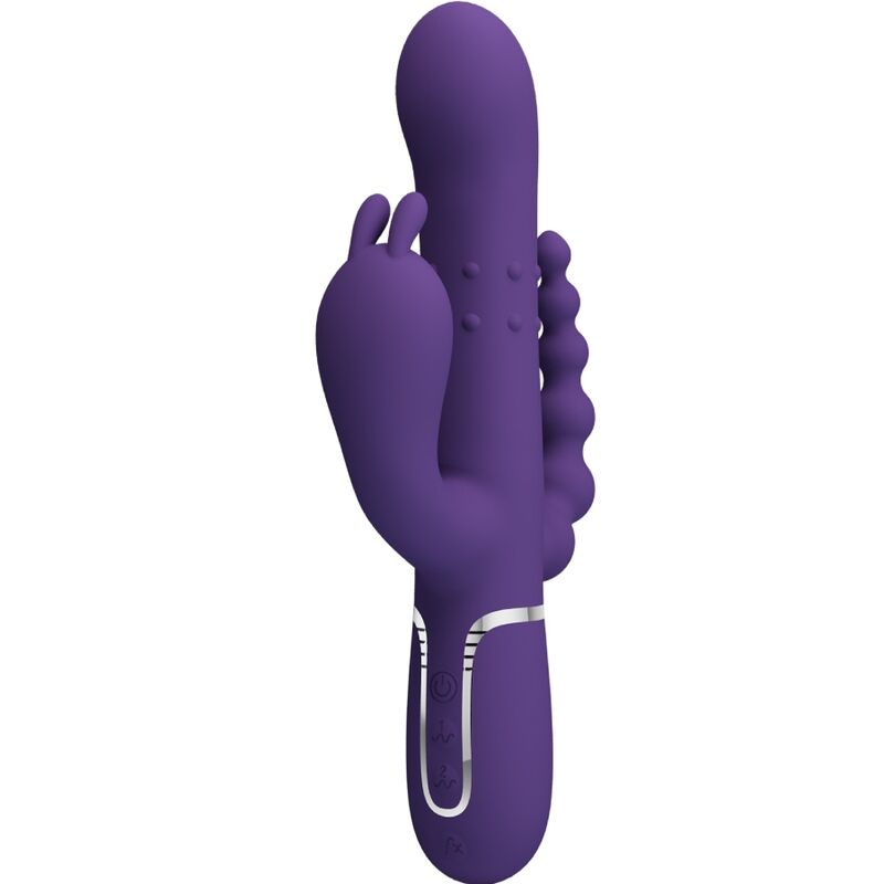 JOLI AMOUR - CAMMY VIBRATEUR TRIPLE MULTIFONCTION 4 EN 1 VIOLET